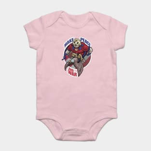 Make Peace and War Baby Bodysuit